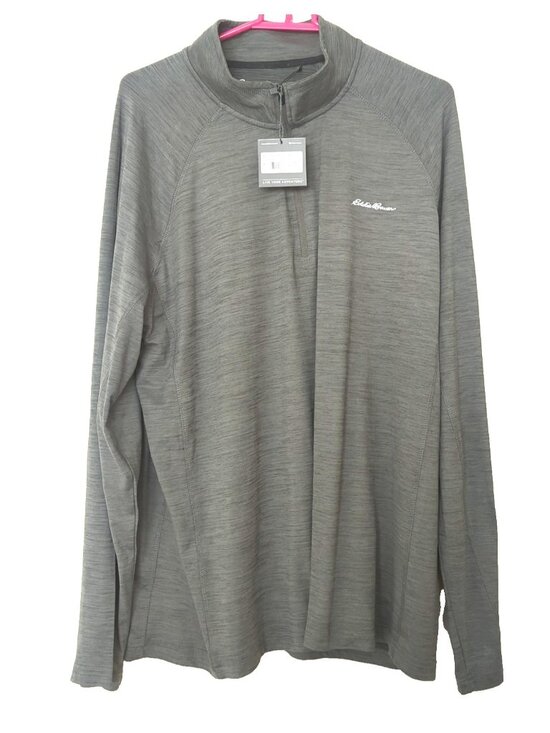 Eddie Bauer Other - NEW Eddie Bauer FreeDry Moisture Wicking Active 1/4 Zip Shirt Men's XL Gray-lp24